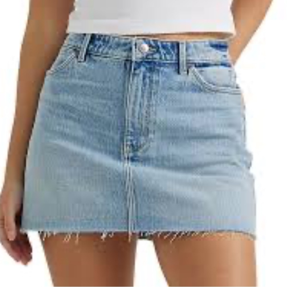 Wrangler Light Blue Mini Skirt